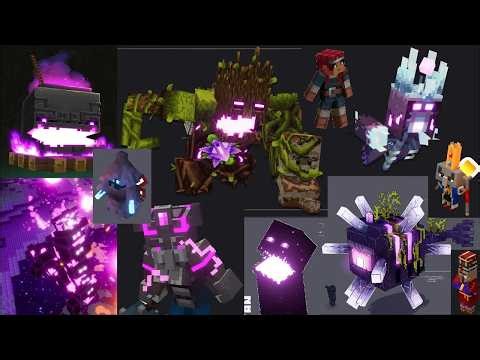 All the Hostile Mobs, Bosses, Merchants, Pets, Characters in Minecraft Dungeons |Все персонажей MCD.