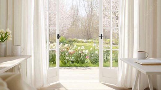 10 Spring Garden Zoom Background Virtual Office Backdrop Microsoft Teams Floral Workspace for Meetings & Presentations Instant Download JPG - Etsy