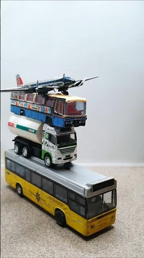 diecast airlines airplane, truck and model bus collection #diecast #bus #airplane #viral