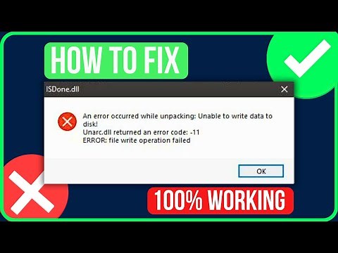 Unarc.dll Returned an Error Code 11 File Write Operation Failed [FIXED]