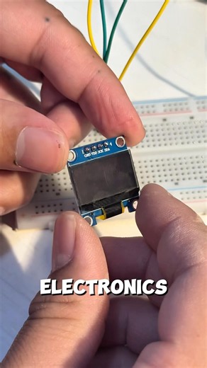 First OLED screen project! #Electronics #Coding #Experiment #Learning #Hobby