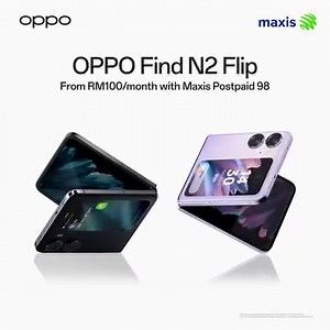 233K views · 870 reactions | Flip your game on the up with #OPPOFindN2Flip now. Own it as easily as ABC, from RM100/month on Zerolution with Maxis Postpaid 98. Comes with free 3 months Maxis DeviceSafe, simply the best deal in town.  #SeeMoreInASnap #FlipRefined Pre-order now: https://bit.ly/FindN2FlipMaxis Third-Party T&Cs Apply. While Stocks Last. | OPPO | Facebook