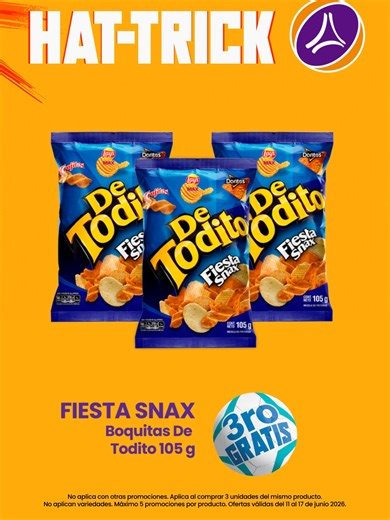 ¡Es el momento perfecto para abastecerte en esta temporada con el 3ro GRATIS en La Torre! 🛒⚽ *Válido en productos seleccionados. No aplica con otras promociones. Aplica al comprar 3 unidades del mismo producto. Máximo 5 promociones por producto. Promoción válida del 11 al 17 de junio de 2026.