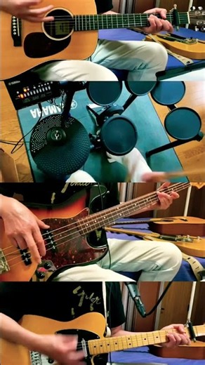 オールドファッション3backnumber全篇↘︎ #多重録音 #ひとりバンド #guitar #bass #drums