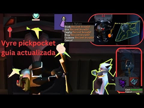 OSRS español. Guia ACTUALIZADA de pickpocket a vyres por la oportunidad de obtener BLOOD SHARDS.