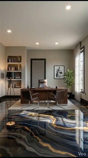 From Empty Room to Ultra-Luxury Epoxy Home Office