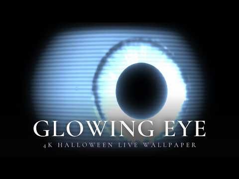GLOWING EYE | 4K Halloween Live Wallpaper, VJ Loop & Window Projection