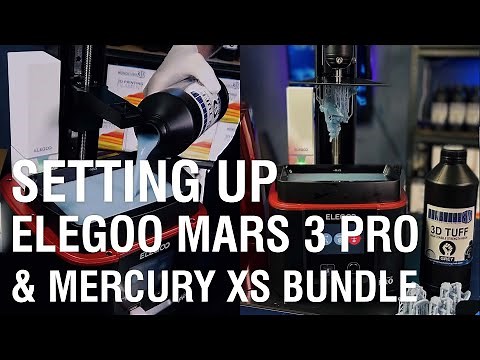 Unboxing & Setting Up the Elegoo Mars 3 Pro and Mercury XS Wash & Cure Machine.