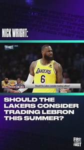 17K views · 191 reactions | "LeBron should consider asking for a trade potentially, but the Lakers should hope he does not. ... Before LeBron James walked through those doors the Lakers would've killed to be mediocre. They were the worst team in the sport!" —@getnickwright | First Things First on FS1 | Facebook