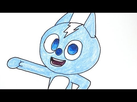 최강전사 미니특공대 볼트 손그림 그리기 색칠하기 #001. How to draw Volt from Miniforce.