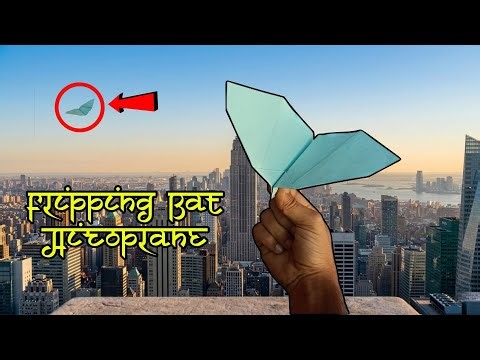 Real Working Wing Butterfly 🥰 | Making a Best Flipping Bat Plane | Wings Origami Craft