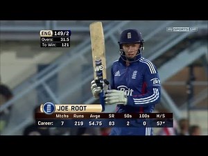 Joe Root 79* vs New Zealand 2nd ODI 2013 @ Napier