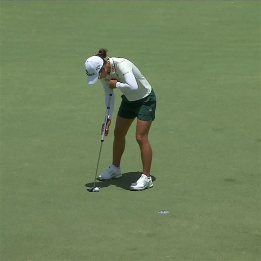 Minjee Lee starts steady with a string of pars and cuts the lead to 2 ✌️ Tune in to Moving Day now on NBC 📺 | LPGA