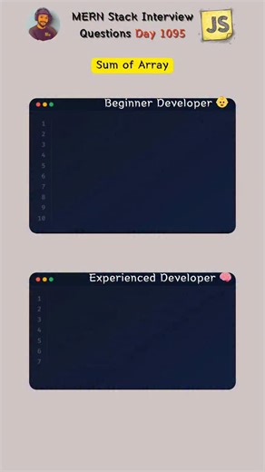 PC Prajapat ll Software Engineer on Instagram: "Sum of array using JavaScript"