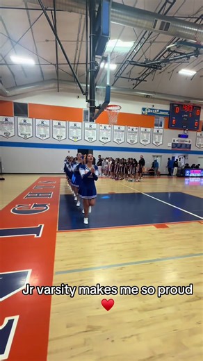 Cheerleading Jr. Varsity Proud Moment with Poms