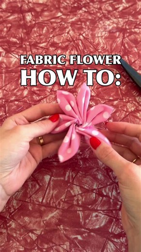 Make the cutest fabric flowers in a snap!