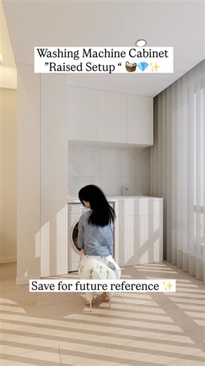 23K views · 335 reactions | Say goodbye to back pain from bending over the washing machine  Raising it on a steel structure box is a smart move—it improves comfort and makes the most of the surrounding space 狀✨ • • #LaundryRoomDesign #smartstorage #tiffanydesignstudio | Tiffany Design Studio | Facebook