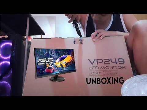 ASUS VP249QGR 144hz UNBOXING + Hz Setup Tutorial