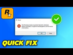 Rockstar Games Launcher Failed To Initialize Error - Fixed