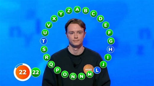 “Latania”. Con esta respuesta, ¡Manu se quedó el pasado viernes a tan solo dos palabras del bote! ¡Vamos a ver qué sucede hoy! 💥 #Pasapalabra1282 | Pasapalabra