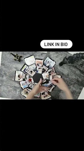 DIY Hexagonal Photo Album Box Scrapbook Lovely Surprise Explosion Couple Box Love