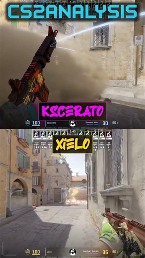KSCERATO Mid Nade Combo. Molly led xiELO move to the bench #Shorts #cs2clip