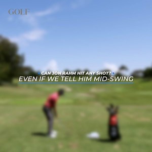 Can Jon Rahm hit any shot on demand? ...even if we tell him mid-swing? 🤔 | GOLF.com