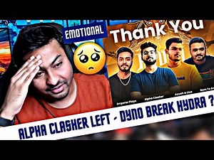 Dynamo Emotional 🥹Break Hydra ? | Alpha Clasher Hydra Members left