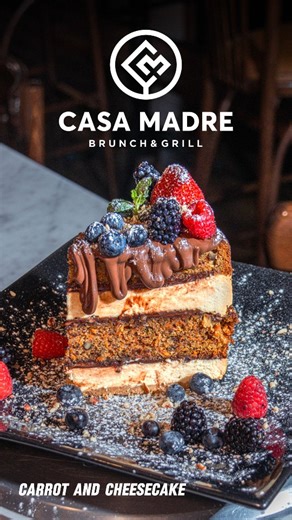 Casa Madre on Instagram: "Try the new Carrot-cheesecake. The perfect combination - one bite and you're hoocked. 🥰🤩💕 #casamadre #texas #mcallen #carrotcake🥕 #cheessecake"