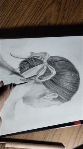 Girl Hair Drawing | Realistic Hair Sketch Tutorial ✍️#GirlHairDrawing #HairSketch #RealisticDrawing