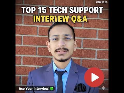 Top 15 Tech Support Interview Question and Answer #ccna #techsupport #techlover