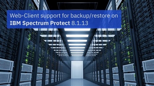 IBM Spectrum Protect 8.1.13 Web Gui - Demo
