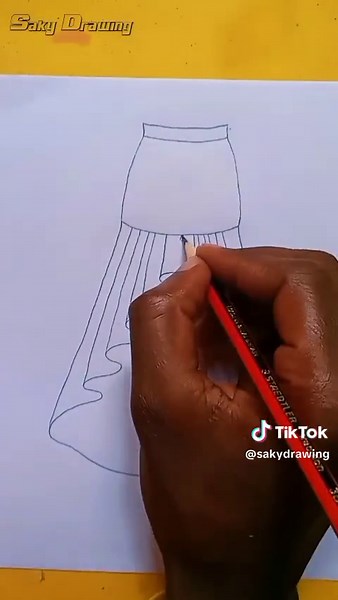 How to Draw a Creative Dress Easily