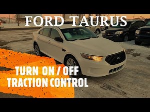 Ford Taurus - How to Turn ON / OFF TRACTION CONTROL (2013-2019)