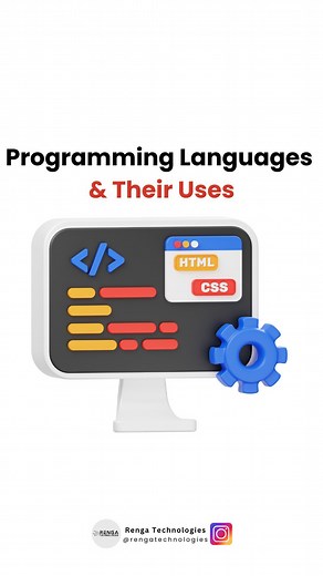 Renga Technologies | 🖥️ Explore Programming Languages & Their Diverse Uses! 💻🌐 . Discover the wide range of programming languages and their applications in web... | Instagram
