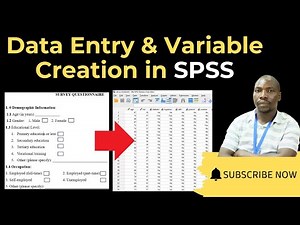 Entering data in SPSS: Variable view and data view explained