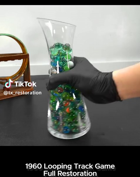 1960 Looping Track Game Full Restoration. #asmr #satisfying #rusty #antique #restoration