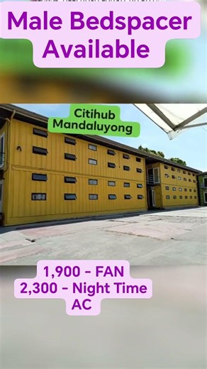 male Bedspacer Available in Mandaluyong 1,900 monthly