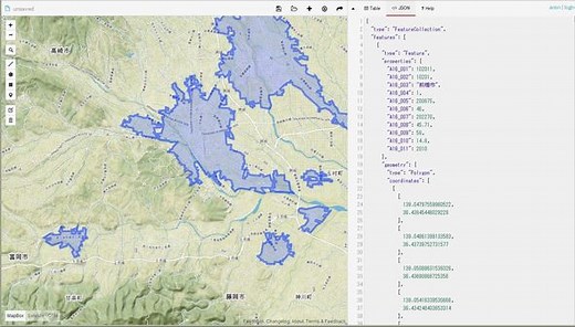 地理空間情報作成・編集・共有サイト「geojson.io」