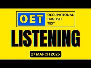 OET listening 2.0 sample for nurses latest | OET 2.0 Online Classroom
