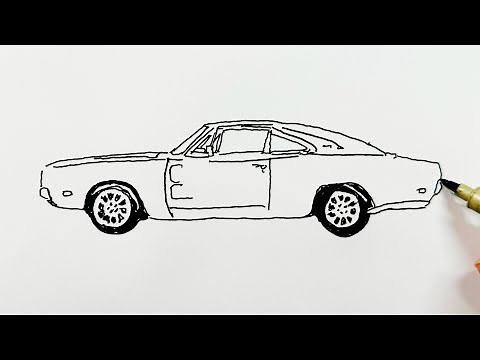 How to Draw a Dodge Charger Car