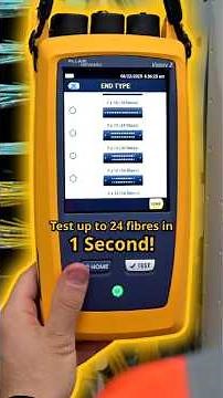 🤯 This tester can test up to 24 fibres in just 1 second!