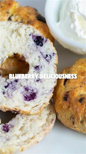 Air Fryer Blueberry Bagels