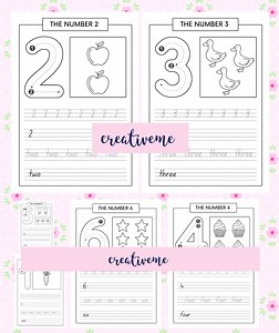 Number Tracing 1-30 Worksheets: Fun Learning Printables (A4 Digital Download) - Etsy