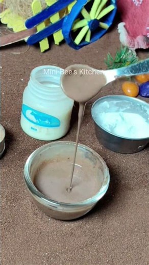 Miniature Chocolate Pudding 🍫🔥 So smooth & satisfying 😍#minicooking #chocolatepudding #shorts