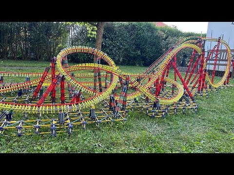 The Swarm Recreation - K'nex Roller Coaster with POV
