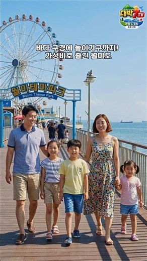 바다 구경에 놀이기구까지! 가성비로 즐긴 월미도​#월미도 #인천가족여행 #대박7TV #월미도테마파크 #여름휴가추천#신유