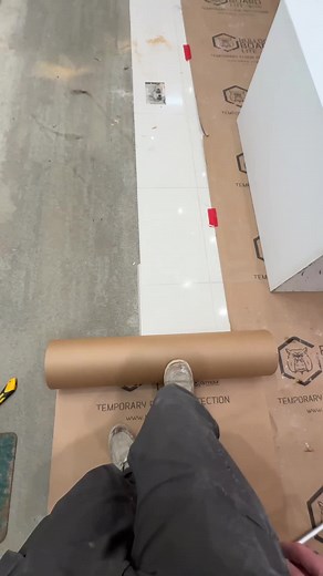Cardboard Flooring Protection for Commercial Jobs