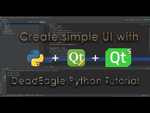 How to create Simple UI with PyQt5 & QtDesigner | Python Tutorial