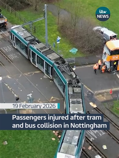 Tram and Bus Collision in Nottingham Injures Passengers